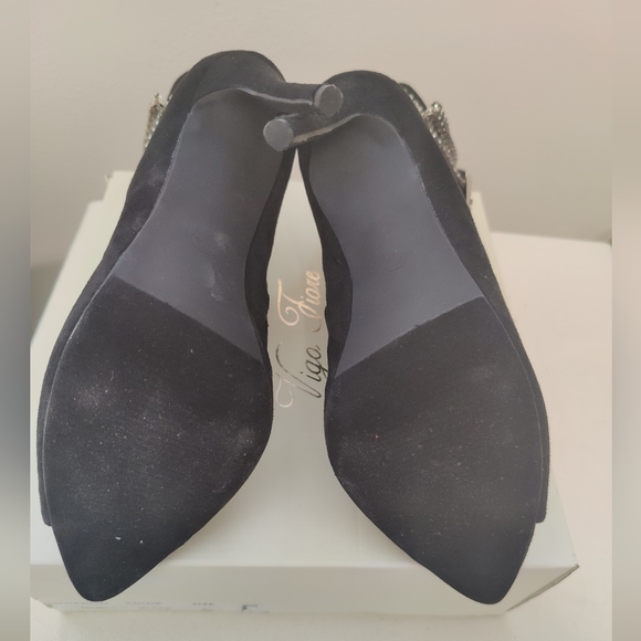 Vigo Fiore telme-1 black heel size 8-1/2 - Picture 7 of 8